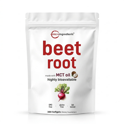 Micro Ingredients Beet Root Softgels with MCT Oil Highly Bioavailable